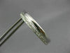 ESTATE WIDE & LARGE .46CT DIAMOND 14K WHITE GOLD 2 ROW SHINY HOOP EARRINGS #1440