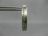 ESTATE WIDE & LARGE .46CT DIAMOND 14K WHITE GOLD 2 ROW SHINY HOOP EARRINGS #1440
