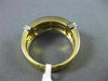 ESTATE WIDE .75CT FANCY YELLOW DIAMOND 14KT TWO TONE GOLD 2 ROW ANNIVERSARY RING