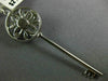 LARGE .35CT DIAMOND & SOUTH SEA PEARL 18KT WHITE GOLD KEY TO YOUR HEART PENDANT