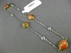 LONG 5.66CT DIAMOND & AAA FIRE OPAL 14K 2 TONE GOLD OVAL BY THE YARD BRACELET