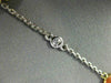 LONG 5.66CT DIAMOND & AAA FIRE OPAL 14K 2 TONE GOLD OVAL BY THE YARD BRACELET