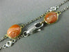 LONG 5.66CT DIAMOND & AAA FIRE OPAL 14K 2 TONE GOLD OVAL BY THE YARD BRACELET