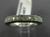 ESTATE 1.20CT DIAMOND 14K WHITE GOLD 3D WEDDING ANNIVERSARY ETERNITY RING #24205