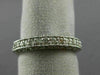 ESTATE 1.20CT DIAMOND 14K WHITE GOLD 3D WEDDING ANNIVERSARY ETERNITY RING #24205