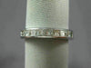 ESTATE .90CT PRINCESS DIAMOND 14K WHITE GOLD CHANNEL ANNIVERSARY RING 3mm #18146