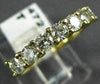 ESTATE .95CT DIAMOND 14K YELLOW GOLD 3D FILIGREE WEDDING ANNIVERSARY RING #22472