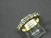ESTATE .95CT DIAMOND 14K YELLOW GOLD 3D FILIGREE WEDDING ANNIVERSARY RING #22472