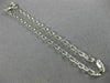 ESTATE 14KT WHITE GOLD 3D CLASSIC DIAMOND CUT LINK LOVE BRACELET #26326