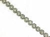 ESTATE 2.0CT DIAMOND 14KT WHITE GOLD 3D CLASSIC CIRCULAR BEZEL TENNIS BRACELET
