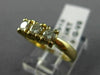 ESTATE .45CT DIAMOND 14KT YELLOW GOLD 3 STONE PROMISE FRIENDSHIP RING #5312