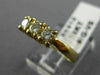 ESTATE .45CT DIAMOND 14KT YELLOW GOLD 3 STONE PROMISE FRIENDSHIP RING #5312