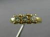 ESTATE .45CT DIAMOND 14KT YELLOW GOLD 3 STONE PROMISE FRIENDSHIP RING #5312