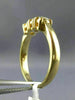 ESTATE .45CT DIAMOND 14KT YELLOW GOLD 3 STONE PROMISE FRIENDSHIP RING #5312