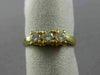 ESTATE .45CT DIAMOND 14KT YELLOW GOLD 3 STONE PROMISE FRIENDSHIP RING #5312