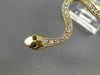 EXTRA LARGE 1.28CT PINK & BLACK DIAMOND 18KT ROSE GOLD 3D SNAKE FULL FINGER RING