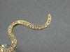 EXTRA LARGE 1.28CT PINK & BLACK DIAMOND 18KT ROSE GOLD 3D SNAKE FULL FINGER RING