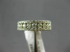 ESTATE WIDE .86CT DIAMOND 14K WHITE GOLD 3D 3 ROW ROUND WEDDING ANNIVERSARY RING