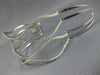 ESTATE EXTRA LARGE 4.39CT DIAMOND 18KT WHITE GOLD MULTI WAVE FUN BANGLE BRACELET