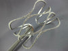 ESTATE EXTRA LARGE 4.39CT DIAMOND 18KT WHITE GOLD MULTI WAVE FUN BANGLE BRACELET
