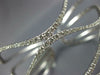 ESTATE EXTRA LARGE 4.39CT DIAMOND 18KT WHITE GOLD MULTI WAVE FUN BANGLE BRACELET