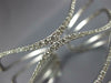 ESTATE EXTRA LARGE 4.39CT DIAMOND 18KT WHITE GOLD MULTI WAVE FUN BANGLE BRACELET