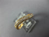 ESTATE .26CT DIAMOND 18KT ROSE GOLD 3D TWO ROW WAVE FUN RING