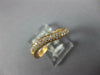 ESTATE .26CT DIAMOND 18KT ROSE GOLD 3D TWO ROW WAVE FUN RING
