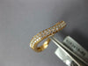 ESTATE .26CT DIAMOND 18KT ROSE GOLD 3D TWO ROW WAVE FUN RING
