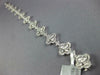 ESTATE WIDE 10.26CT DIAMOND 18KT WHITE GOLD 3D MULTI FLOWER HALO TENNIS BRACELET