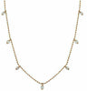 ESTATE .50CT DIAMOND 14KT ROSE GOLD 3D BY THE YARD CHANDELIER CLASSIC NECKLACE