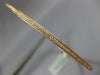 ESTATE LARGE .90CT DIAMOND 18KT ROSE GOLD 3D ROUND ETERNITY 2mm BANGLE BRACELET