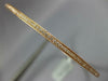 ESTATE LARGE .90CT DIAMOND 18KT ROSE GOLD 3D ROUND ETERNITY 2mm BANGLE BRACELET