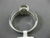 ANTIQUE .85CT DIAMOND 14KT WHITE GOLD 3D HALO OCTAGON FRIENDSHIP RING #16399
