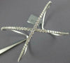 ESTATE EXTRA LARGE 2.47CT DIAMOND 18KT WHITE GOLD 3D X INFINITY BANGLE BRACELET