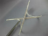 ESTATE EXTRA LARGE 2.47CT DIAMOND 18KT WHITE GOLD 3D X INFINITY BANGLE BRACELET