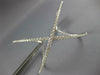 ESTATE EXTRA LARGE 2.47CT DIAMOND 18KT WHITE GOLD 3D X INFINITY BANGLE BRACELET