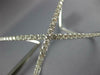 ESTATE EXTRA LARGE 2.47CT DIAMOND 18KT WHITE GOLD 3D X INFINITY BANGLE BRACELET