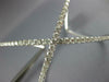 ESTATE EXTRA LARGE 2.47CT DIAMOND 18KT WHITE GOLD 3D X INFINITY BANGLE BRACELET