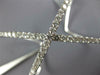 ESTATE EXTRA LARGE 2.47CT DIAMOND 18KT WHITE GOLD 3D X INFINITY BANGLE BRACELET