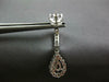 2.81CT DIAMOND & AAA RUBY 18KT WHITE GOLD 3D ROUND & PEAR SHAPE HANGING EARRINGS