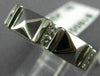 ESTATE WIDE .42CT DIAMOND 14KT WHITE GOLD CLASSIC PYRAMID ETERNITY RING #17722