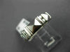 ESTATE WIDE .42CT DIAMOND 14KT WHITE GOLD CLASSIC PYRAMID ETERNITY RING #17722