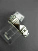 ESTATE WIDE .42CT DIAMOND 14KT WHITE GOLD CLASSIC PYRAMID ETERNITY RING #17722