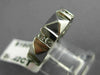 ESTATE WIDE .42CT DIAMOND 14KT WHITE GOLD CLASSIC PYRAMID ETERNITY RING #17722