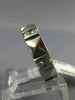 ESTATE WIDE .42CT DIAMOND 14KT WHITE GOLD CLASSIC PYRAMID ETERNITY RING #17722