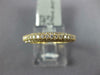 ESTATE .91CT DIAMOND 18KT YELLOW GOLD MULTI ROW 3/4TH ETERNITY ANNIVERSARY RING
