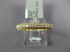 ESTATE .91CT DIAMOND 18KT YELLOW GOLD MULTI ROW 3/4TH ETERNITY ANNIVERSARY RING