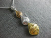 ESTATE LARGE .80CT DIAMOND 18K TRI COLOR GOLD 3D GRADUATING LEAF JOURNEY PENDANT