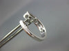 ESTATE WIDE .68CT DIAMOND 18KT WHITE GOLD 3D 3 ROW CLASSIC HUGGIE HOOP EARRINGS